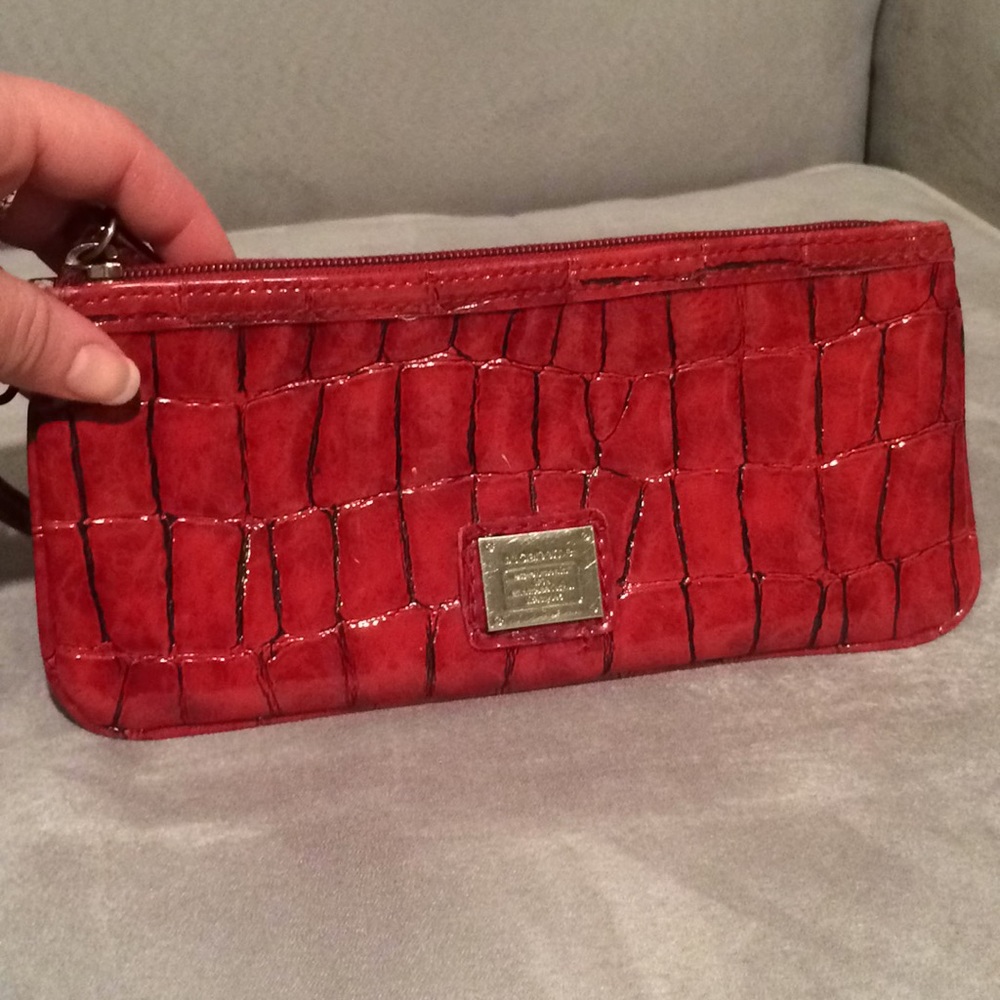 Liz Claiborne Wristlet red